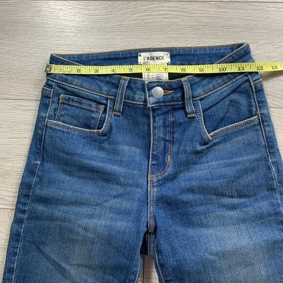 L’AGENCE Tilly Slim Straight Raw Hem Premier Jeans - Picture 13 of 16
